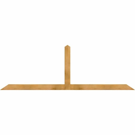 Ekena Millwork Portland Rough Sawn Timber Gable Bracket, Western Red Cedar, 96"W x 32"H x 2"D x 4"F, 8/12 Pitch GBW096X32X0204POR00RWR